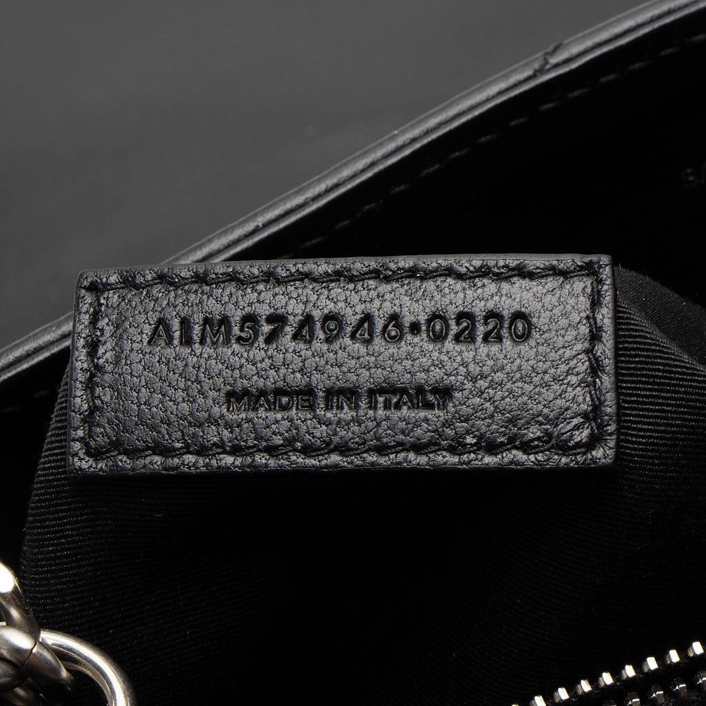 Saint Laurent Matelasse Calfskin Monogram LouLou Chain Medium Shoulder Bag