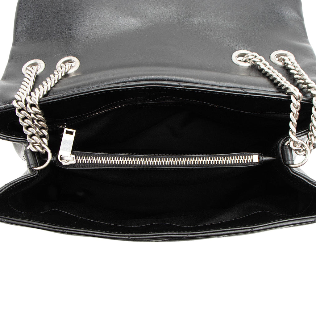 Saint Laurent Matelasse Calfskin Monogram LouLou Chain Medium Shoulder Bag