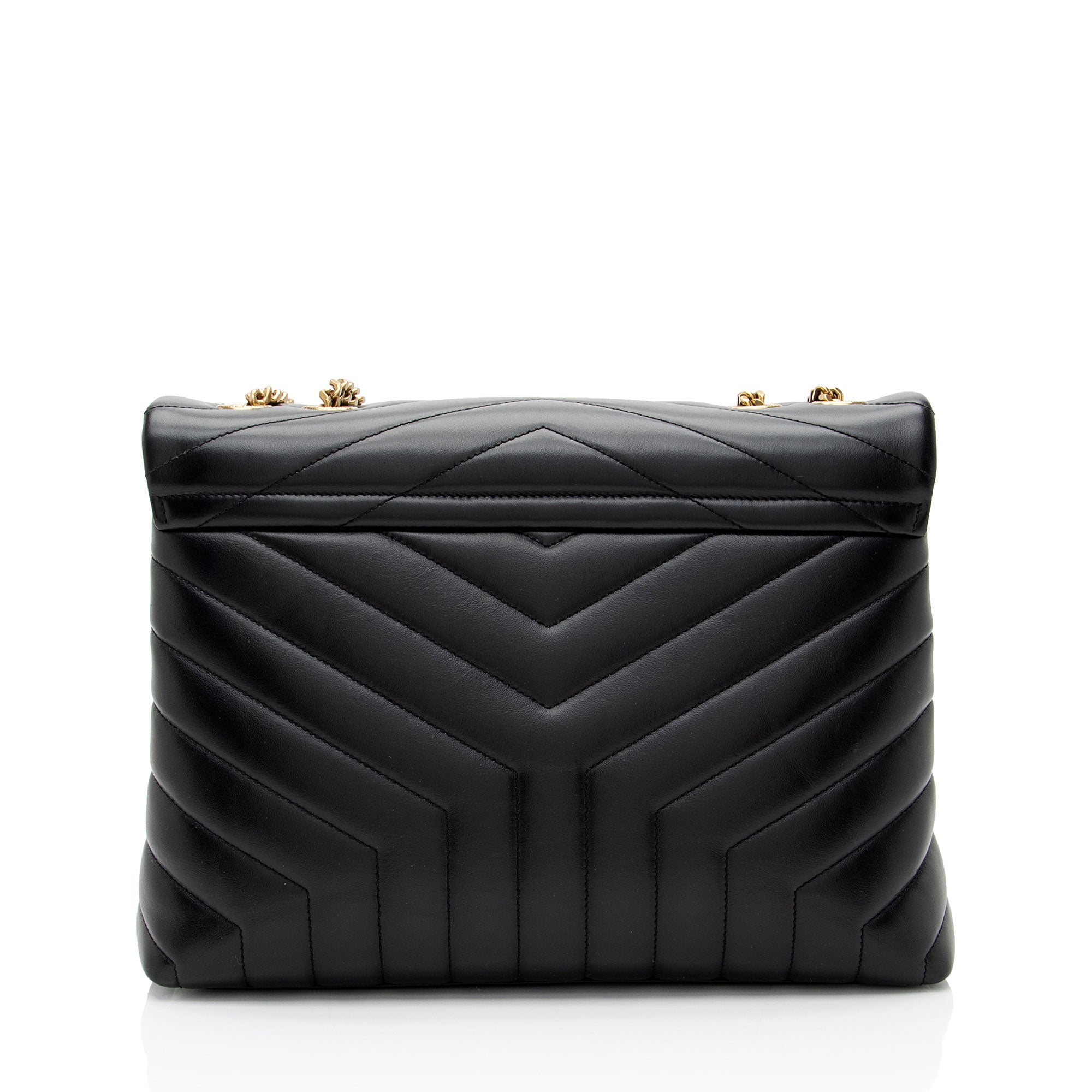 Saint Laurent Matelasse Calfskin Monogram LouLou Chain Medium Shoulder Bag