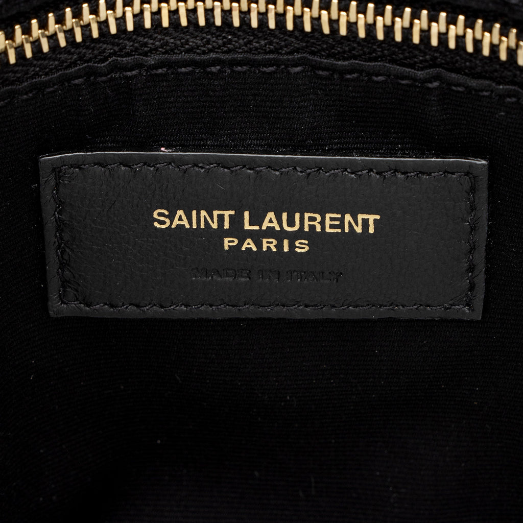 Saint Laurent Matelasse Calfskin Monogram LouLou Chain Medium Shoulder Bag