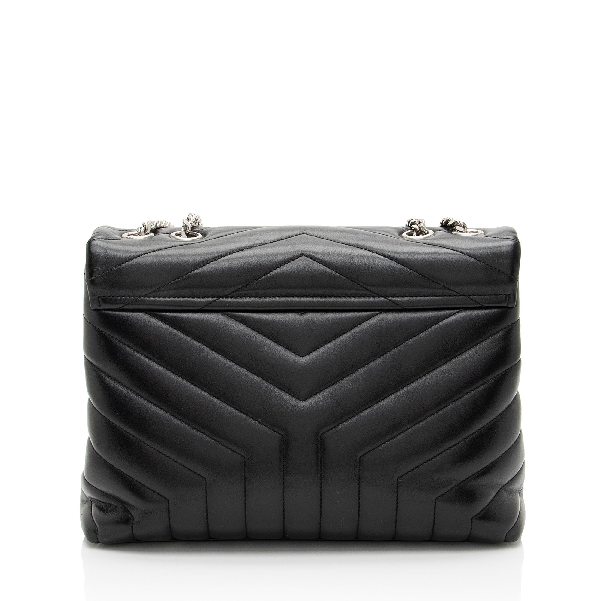 Saint Laurent Matelasse Calfskin Monogram LouLou Chain Medium Shoulder Bag