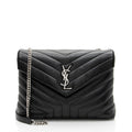 Saint Laurent Matelasse Calfskin Monogram LouLou Chain Medium Shoulder Bag