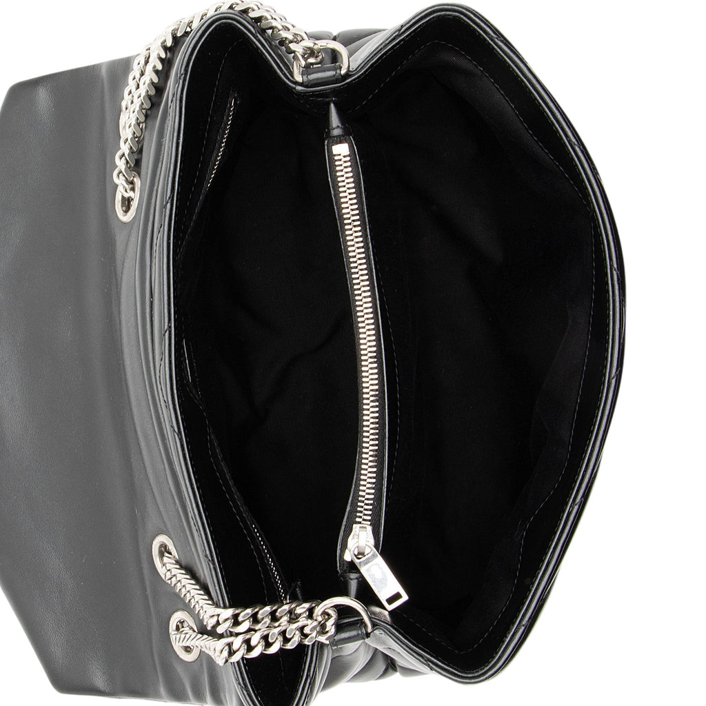 Saint Laurent Matelasse Calfskin Monogram LouLou Chain Medium Shoulder Bag