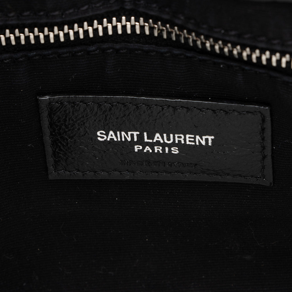 Saint Laurent Matelasse Calfskin Monogram LouLou Chain Medium Shoulder Bag