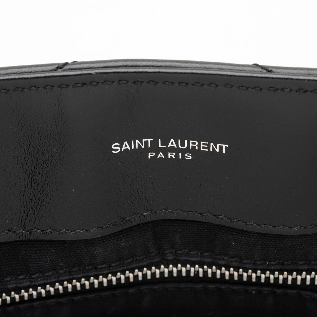 Saint Laurent Matelasse Calfskin Monogram LouLou Chain Medium Shoulder Bag