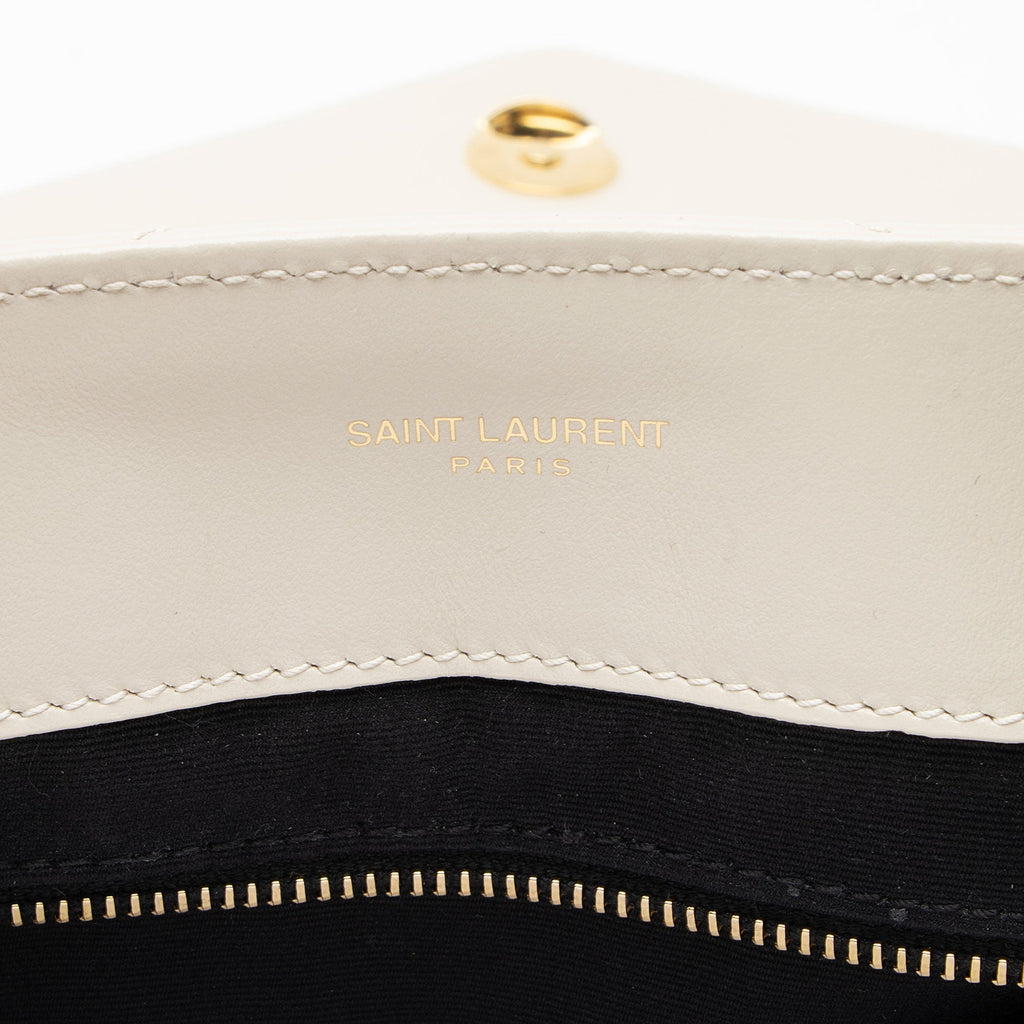 Saint Laurent Matelasse Calfskin Monogram LouLou Chain Medium Shoulder Bag