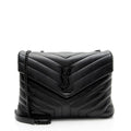 Saint Laurent Matelasse Calfskin Monogram LouLou Chain Medium Shoulder Bag