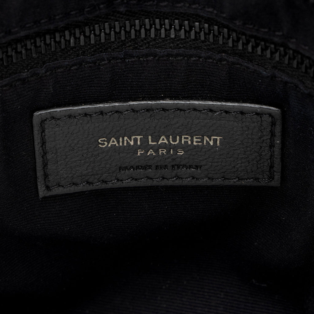 Saint Laurent Matelasse Calfskin Monogram LouLou Chain Medium Shoulder Bag
