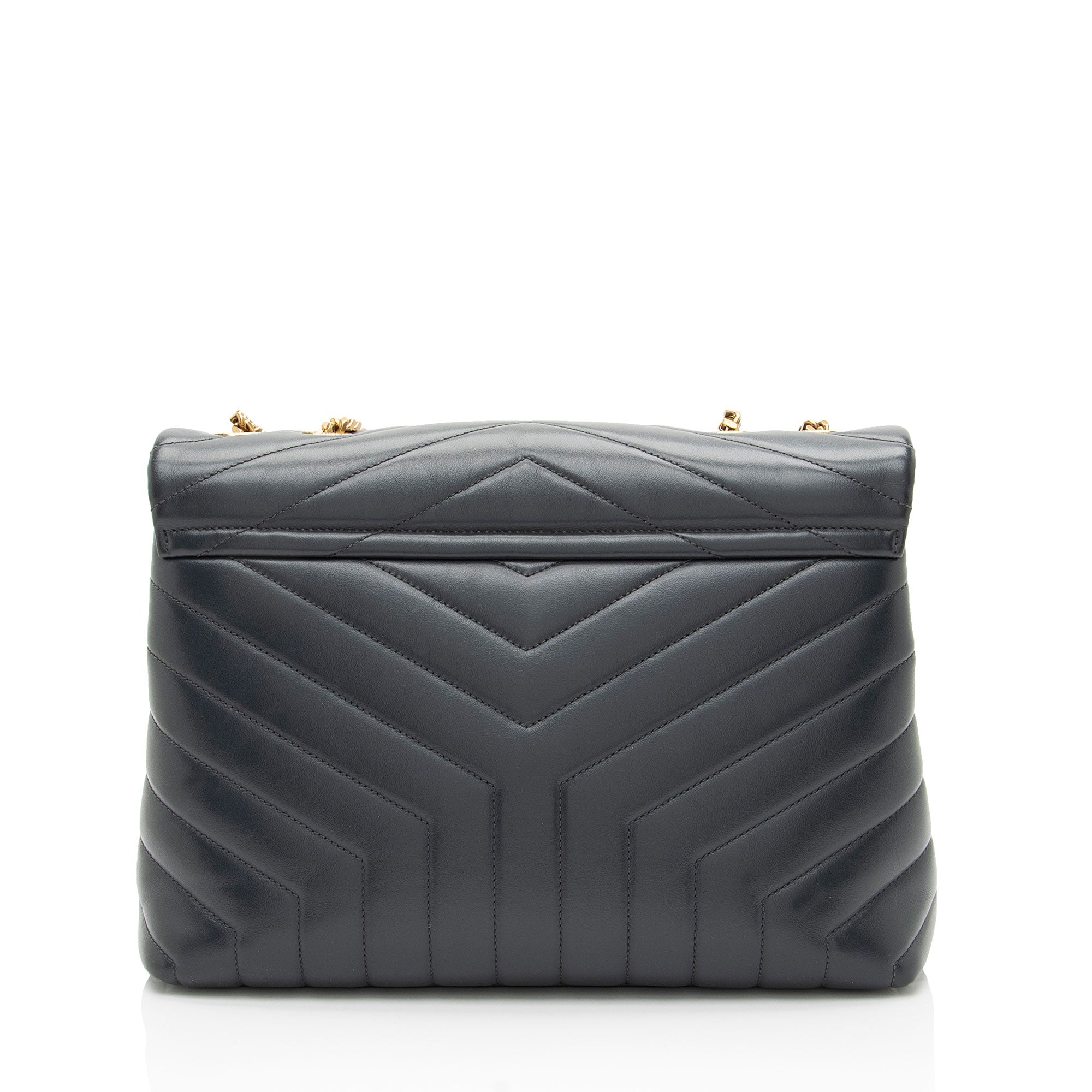 Saint Laurent Matelasse Calfskin Monogram LouLou Chain Medium Shoulder