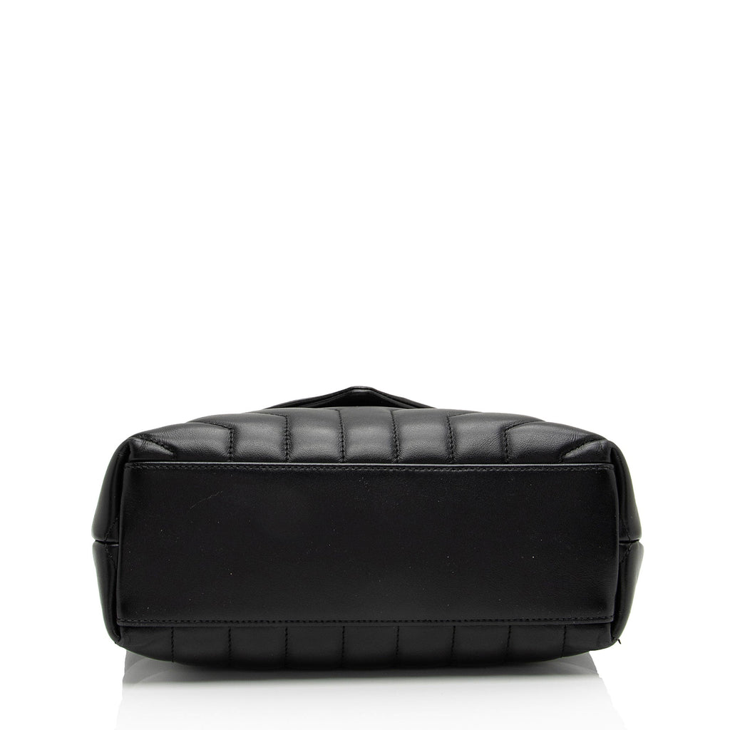 Saint Laurent Matelasse Calfskin Monogram LouLou Chain Small Crossbody Bag (SHF-XeDlWE)
