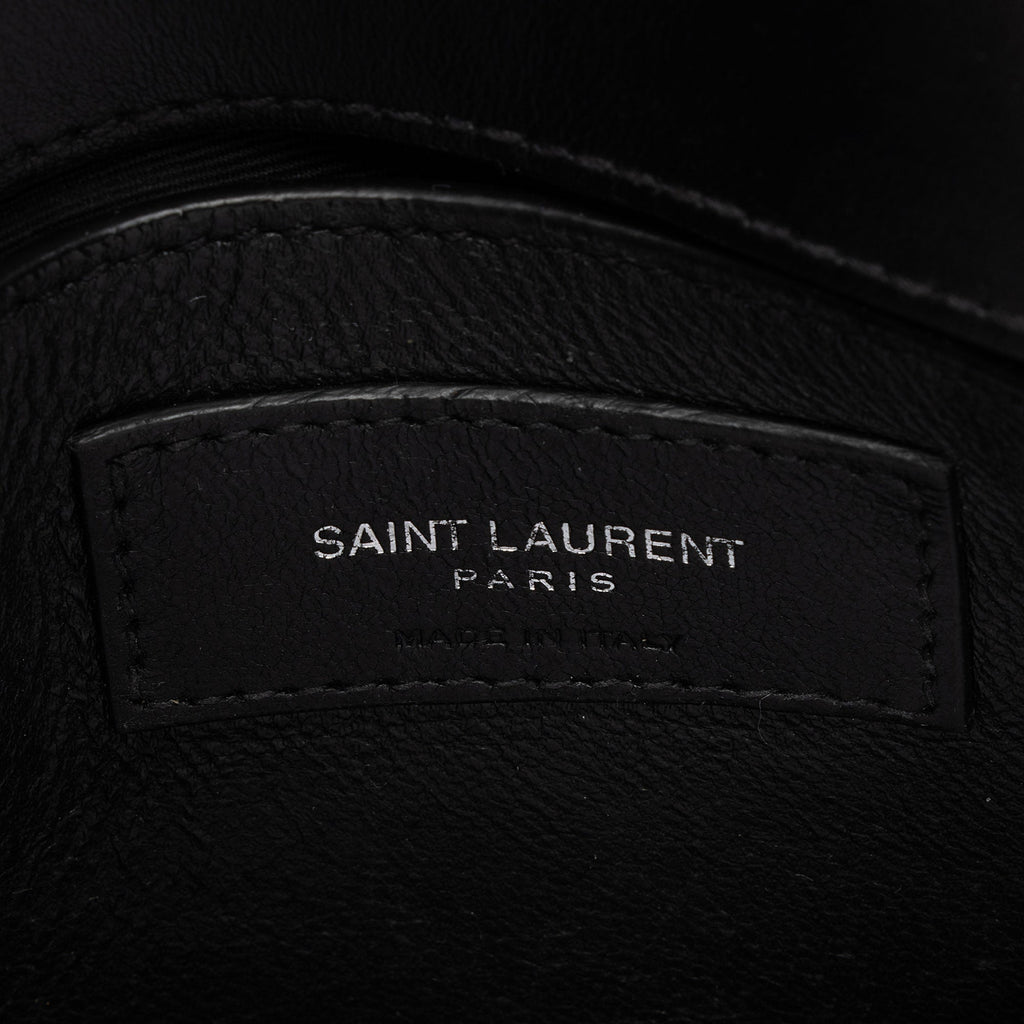 Saint Laurent Matelasse Calfskin Monogram LouLou Chain Small Crossbody Bag (SHF-XeDlWE)
