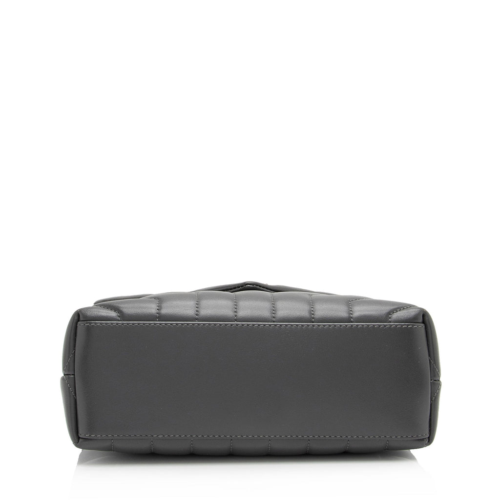Saint Laurent Matelasse Calfskin Monogram LouLou Chain Small Crossbody (SHF-B5OsZv)
