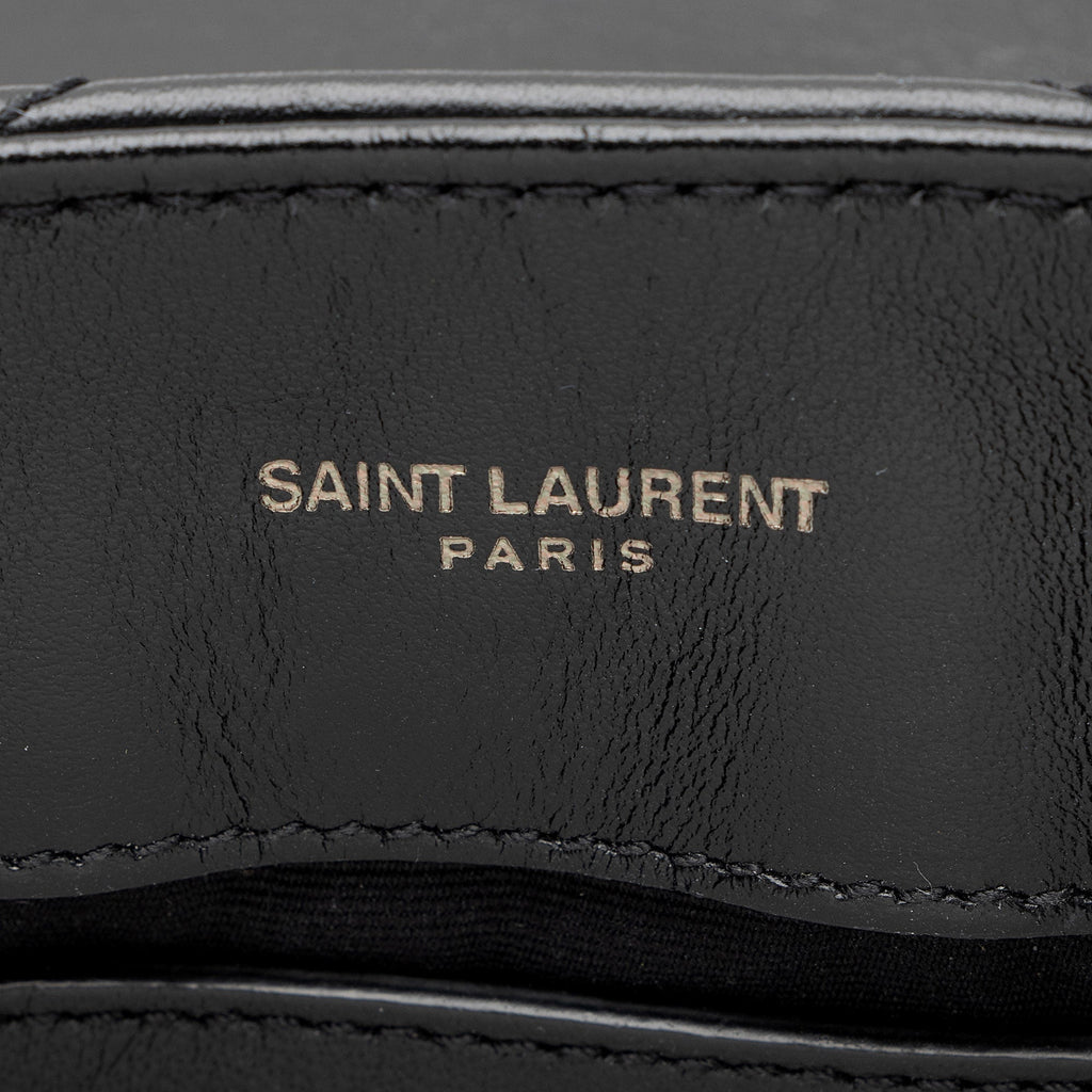 Saint Laurent Matelasse Calfskin Monogram LouLou Chain Small Crossbody (SHF-acKu6w)