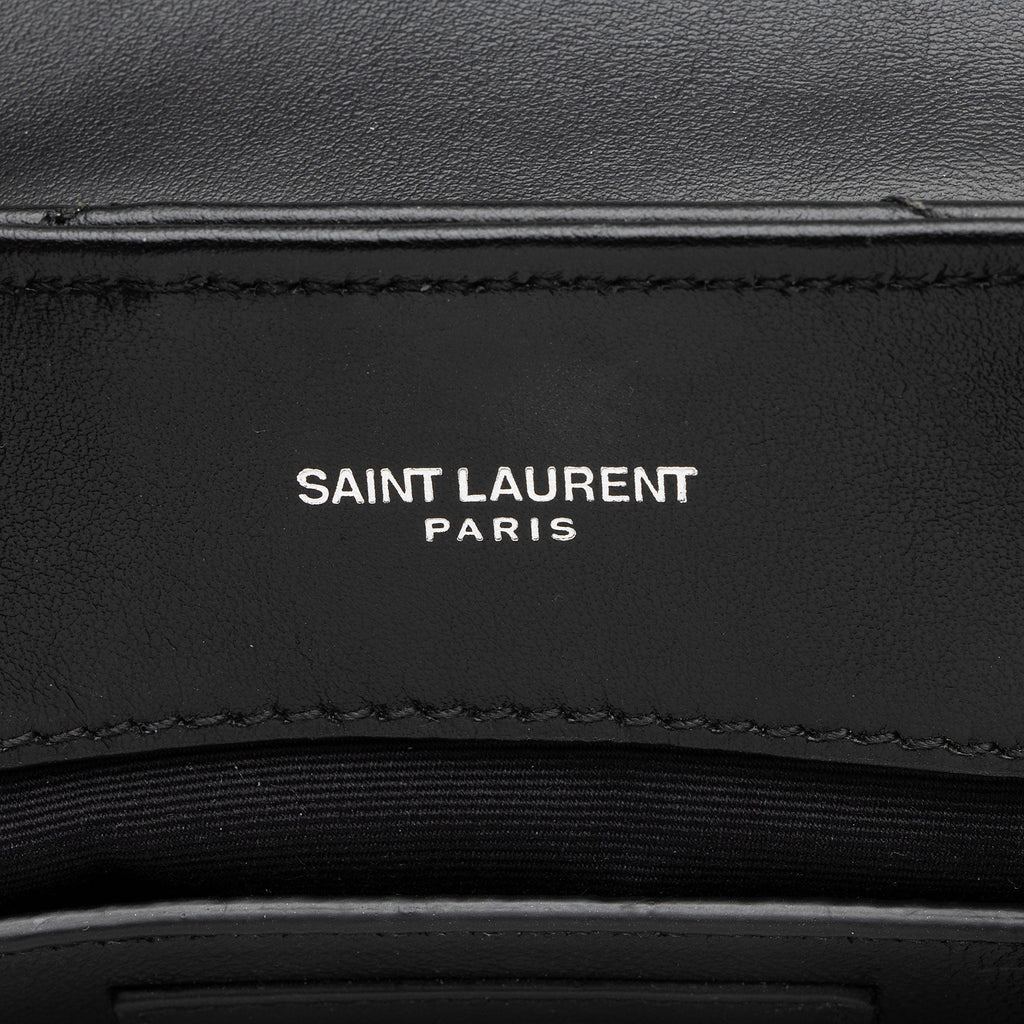 Saint Laurent Matelasse Calfskin Monogram LouLou Chain Small Crossbody (SHF-2881qg)