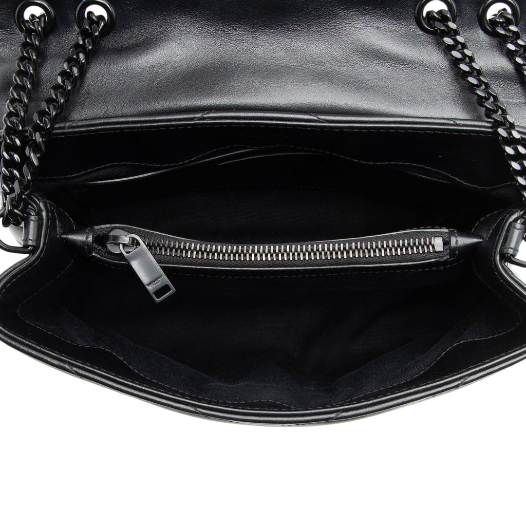 Saint Laurent Matelasse Calfskin Monogram LouLou Chain Small Crossbody (SHF-Q3tPOo)