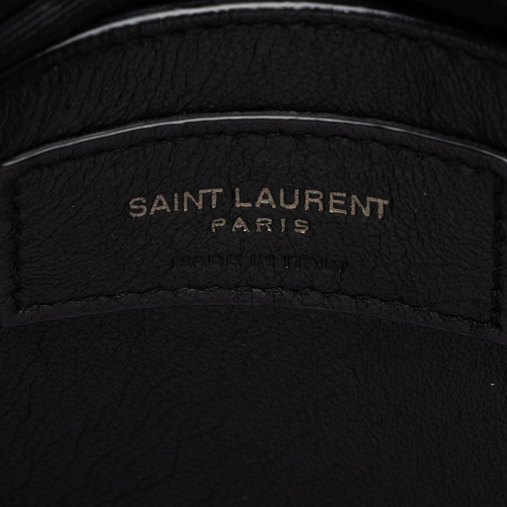 Saint Laurent Matelasse Calfskin Monogram LouLou Chain Small Crossbody (SHF-Q3tPOo)