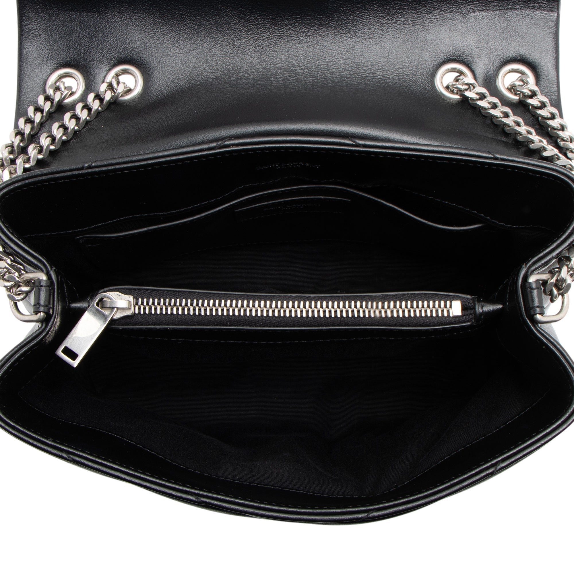 Saint Laurent Matelasse Calfskin Monogram LouLou Chain Small Crossbody