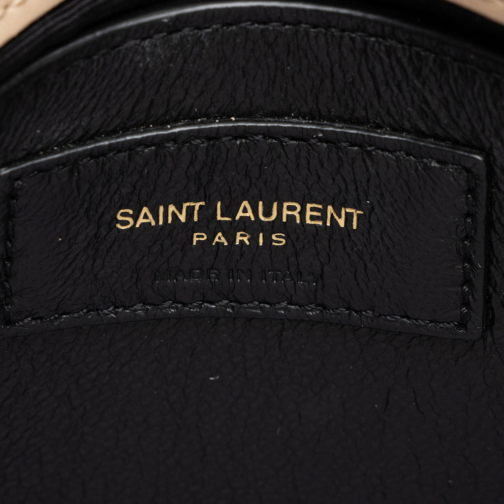 Saint Laurent Matelasse Calfskin Monogram LouLou Chain Small Crossbody