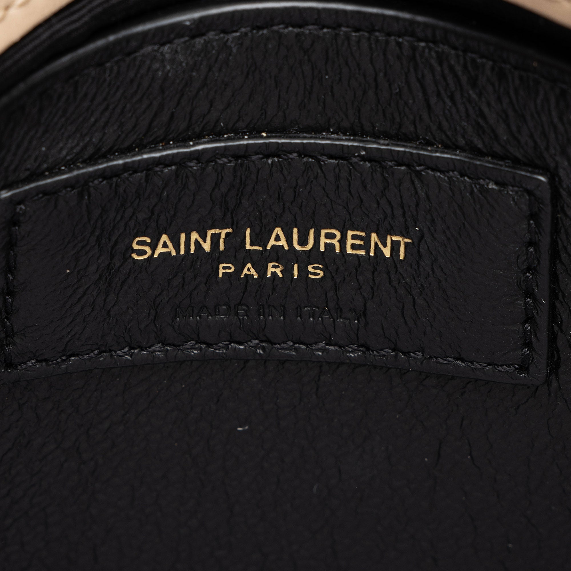 Saint Laurent Matelasse Calfskin Monogram LouLou Chain Small Crossbody