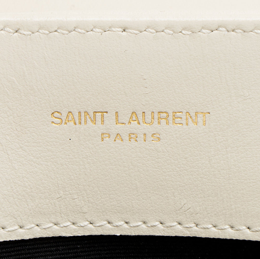 Saint Laurent Matelasse Calfskin Monogram LouLou Chain Small Crossbody