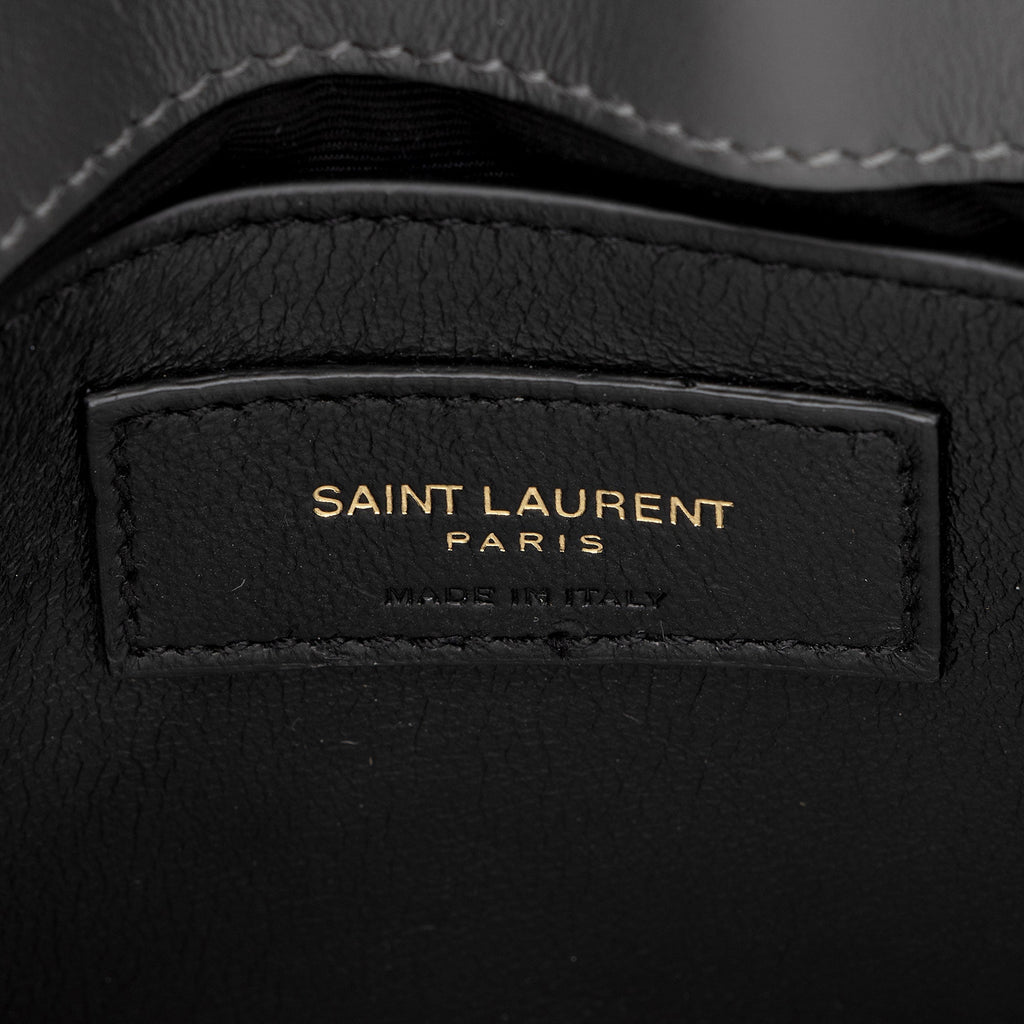 Saint Laurent Matelasse Calfskin Monogram LouLou Chain Small Crossbody