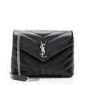 Saint Laurent Matelasse Calfskin Monogram LouLou Chain Small Crossbody