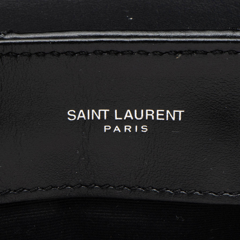 Saint Laurent Matelasse Calfskin Monogram LouLou Chain Small Crossbody