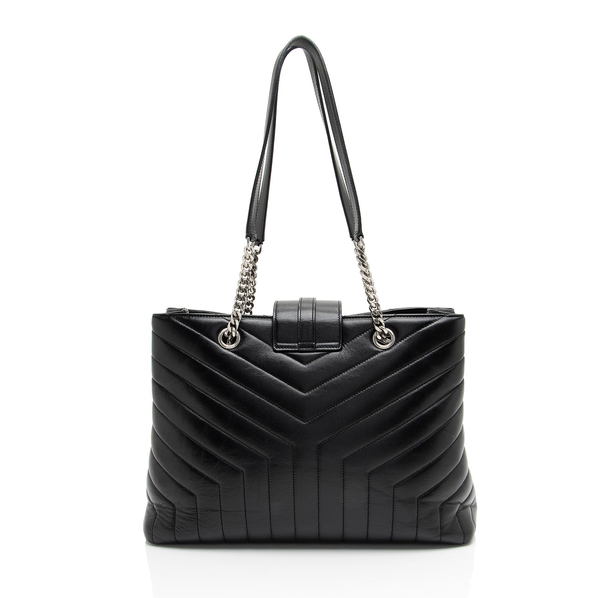 Saint Laurent Matelasse Calfskin Monogram LouLou Large Shopper Tote