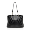 Saint Laurent Matelasse Calfskin Monogram LouLou Large Shopper Tote