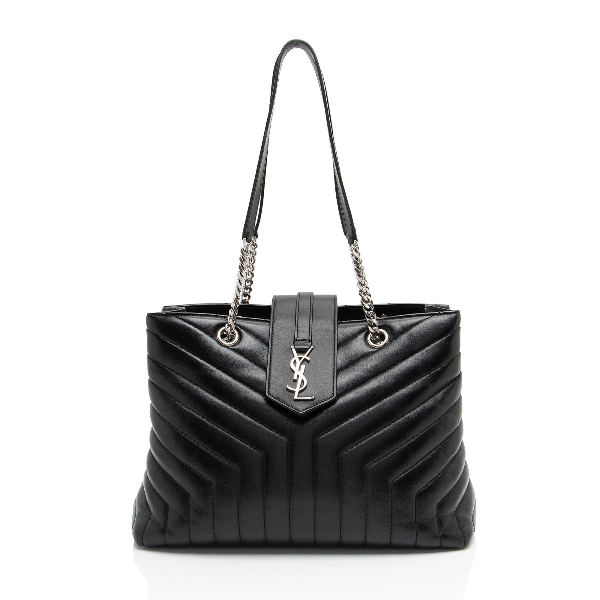 Saint Laurent Matelasse Calfskin Monogram LouLou Large Shopper Tote