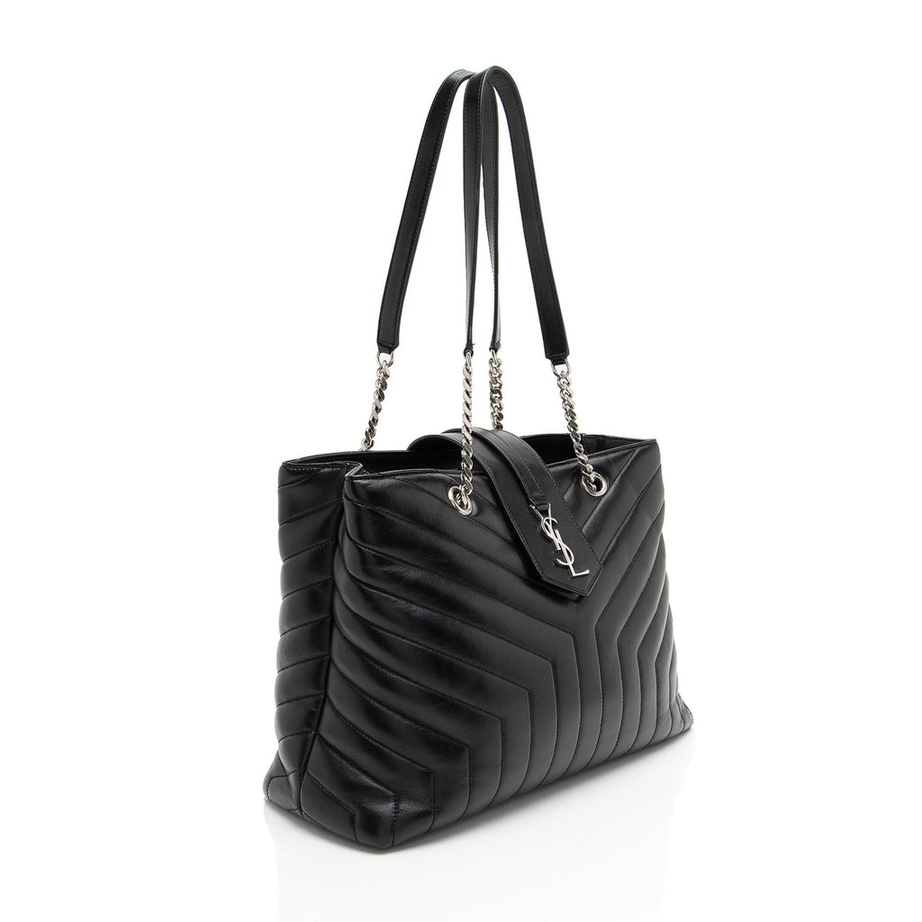 Saint Laurent Matelasse Calfskin Monogram LouLou Large Shopper Tote