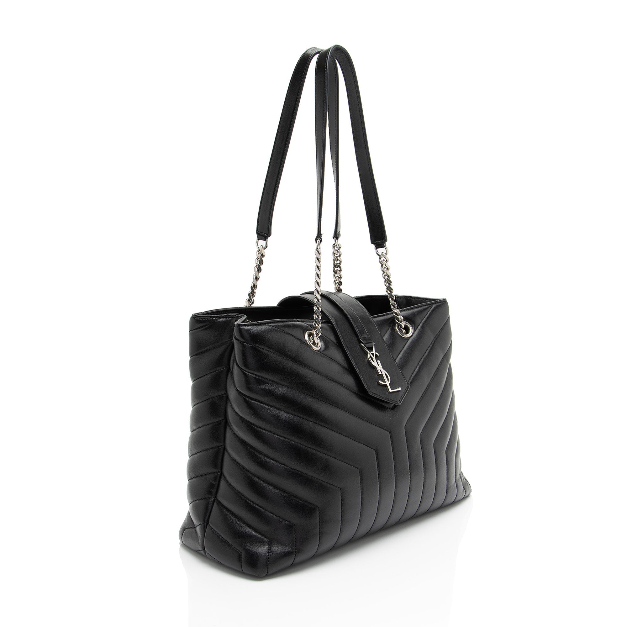 Saint Laurent Matelasse Calfskin Monogram LouLou Large Shopper Tote