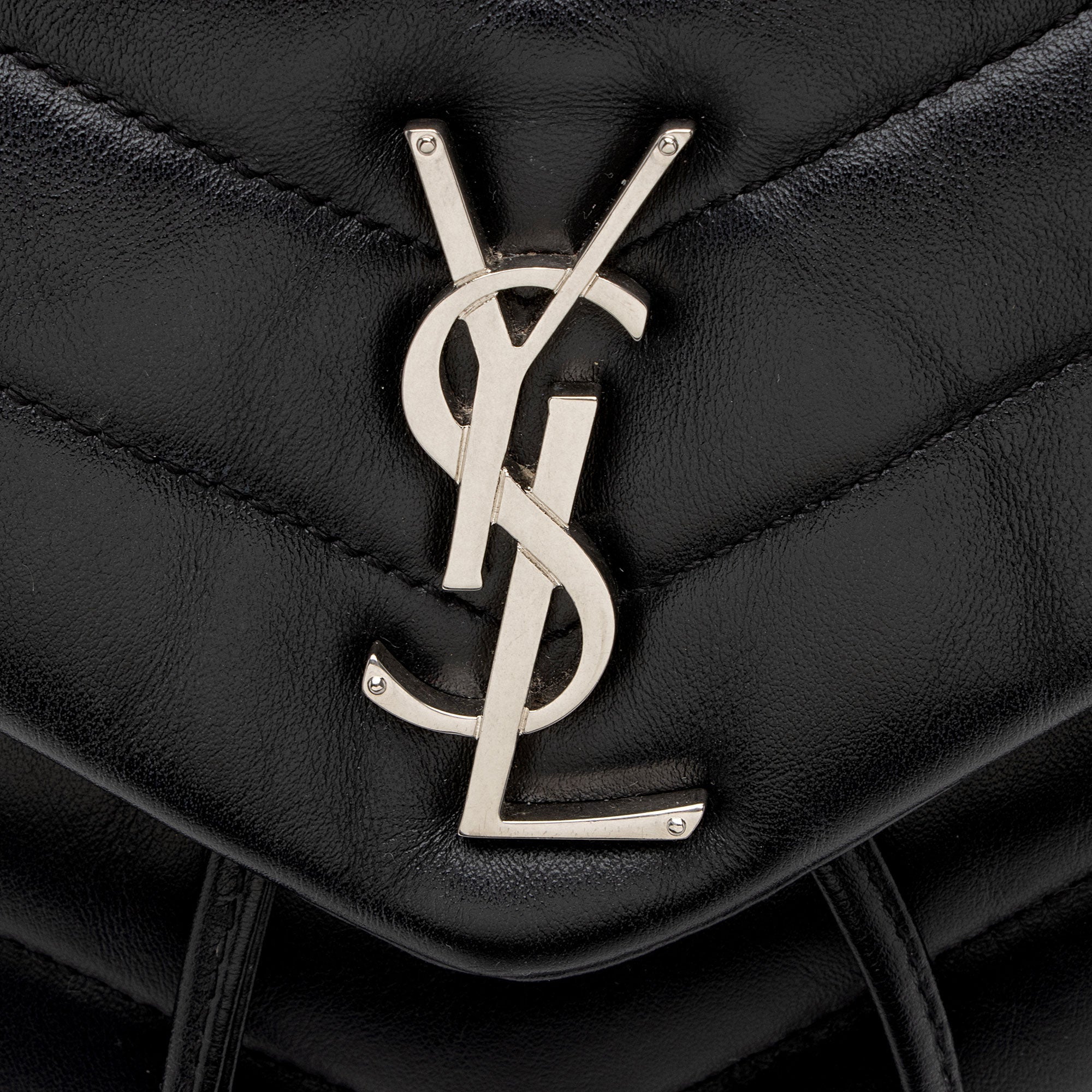 Saint Laurent Matelasse Calfskin Monogram LouLou Medium Backpack