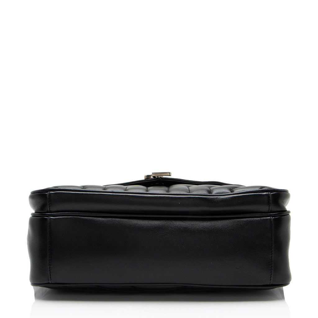 Saint Laurent Matelasse Calfskin Monogram LouLou Slouchy Large Shoulder Bag