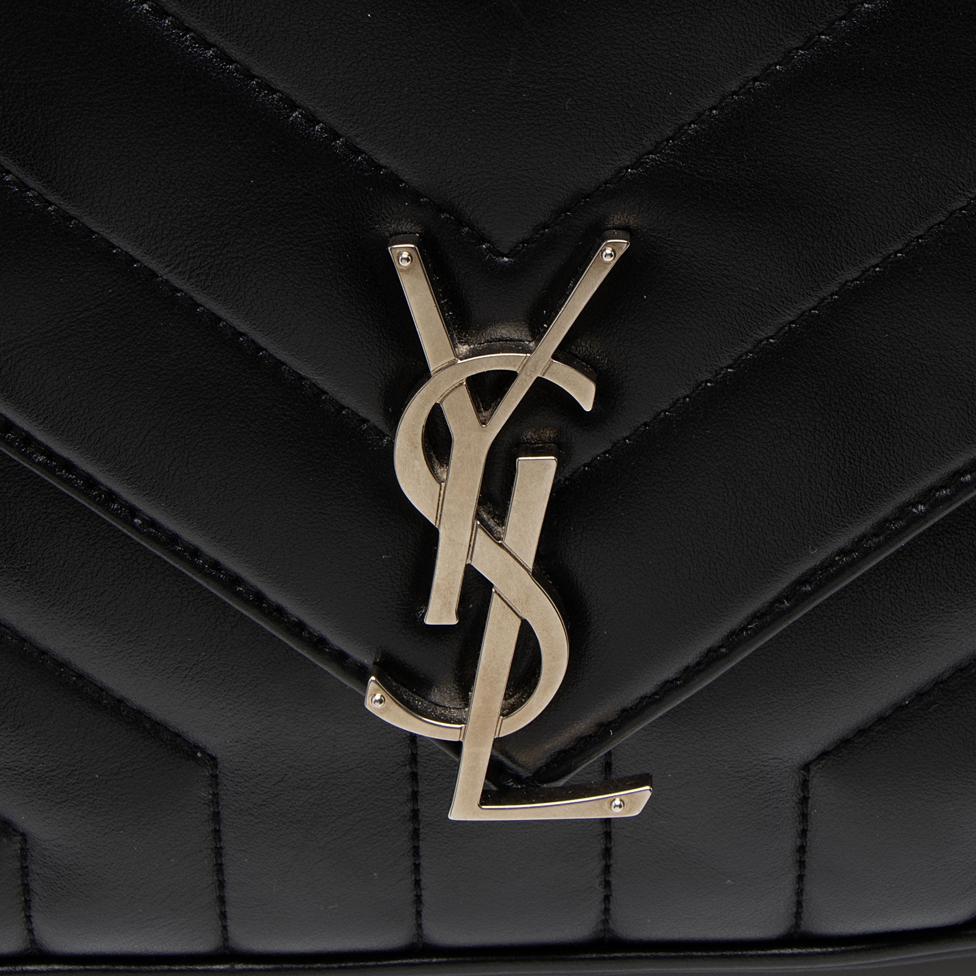 Saint Laurent Matelasse Calfskin Monogram LouLou Slouchy Large Shoulder Bag