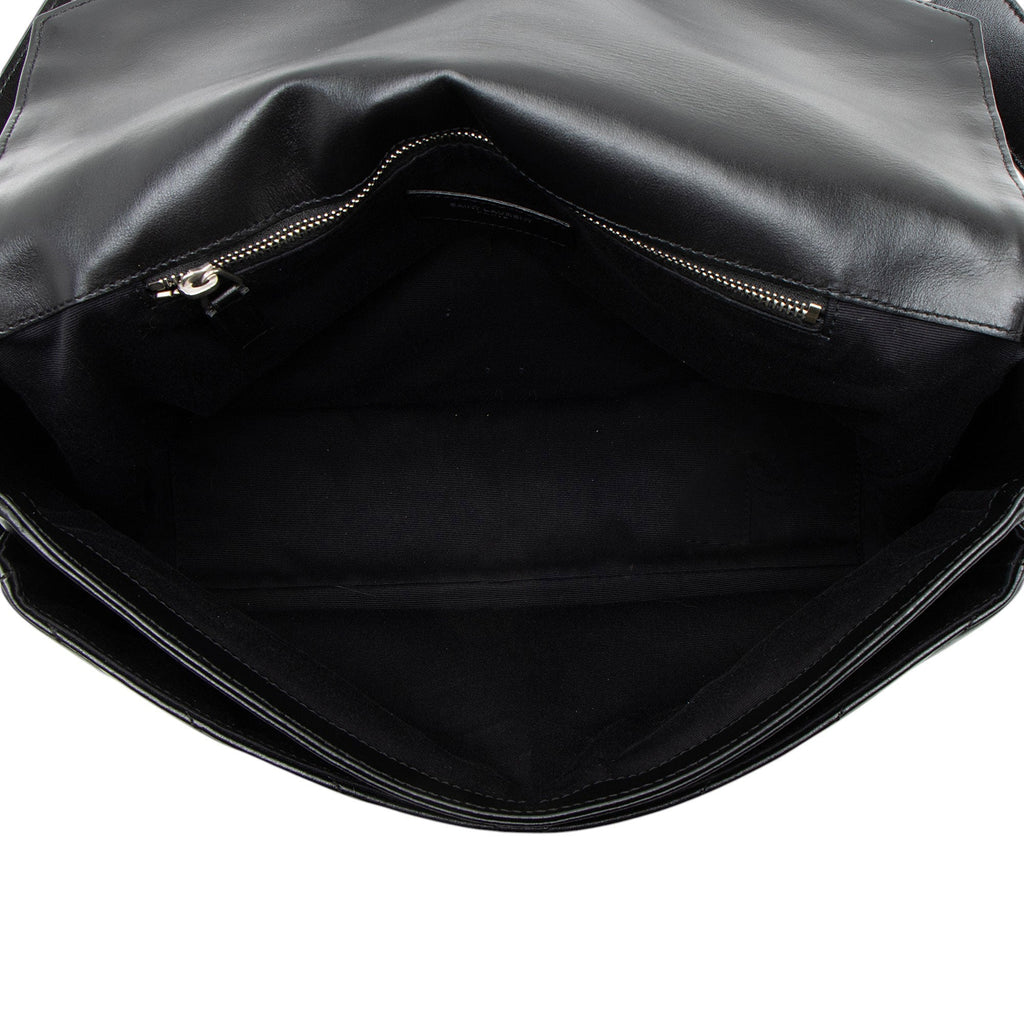 Saint Laurent Matelasse Calfskin Monogram LouLou Slouchy Large Shoulder Bag