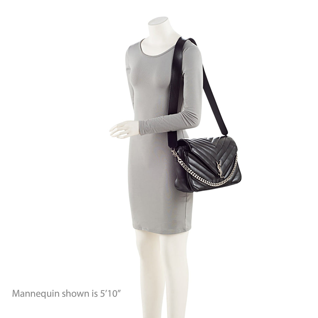 Saint Laurent Matelasse Calfskin Monogram LouLou Slouchy Large Shoulder Bag
