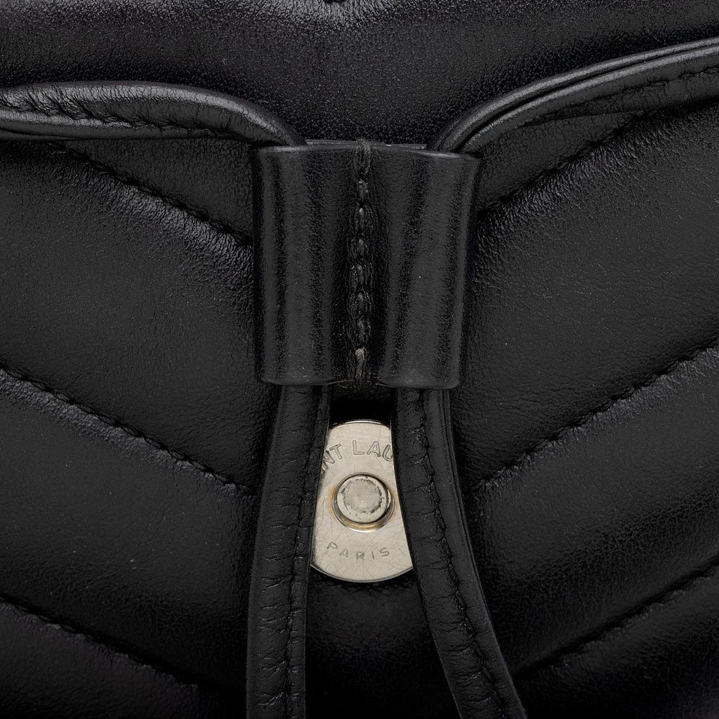 Saint Laurent Matelasse Calfskin Monogram LouLou Small Backpack (SHF-HvZDX3)