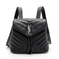 Saint Laurent Matelasse Calfskin Monogram LouLou Small Backpack (SHF-HvZDX3)