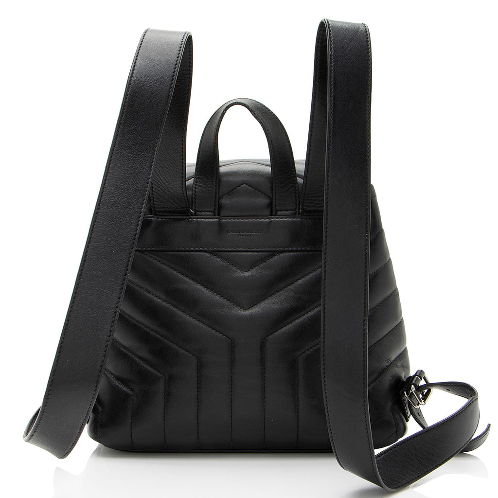 Saint Laurent Matelasse Calfskin Monogram LouLou Small Backpack