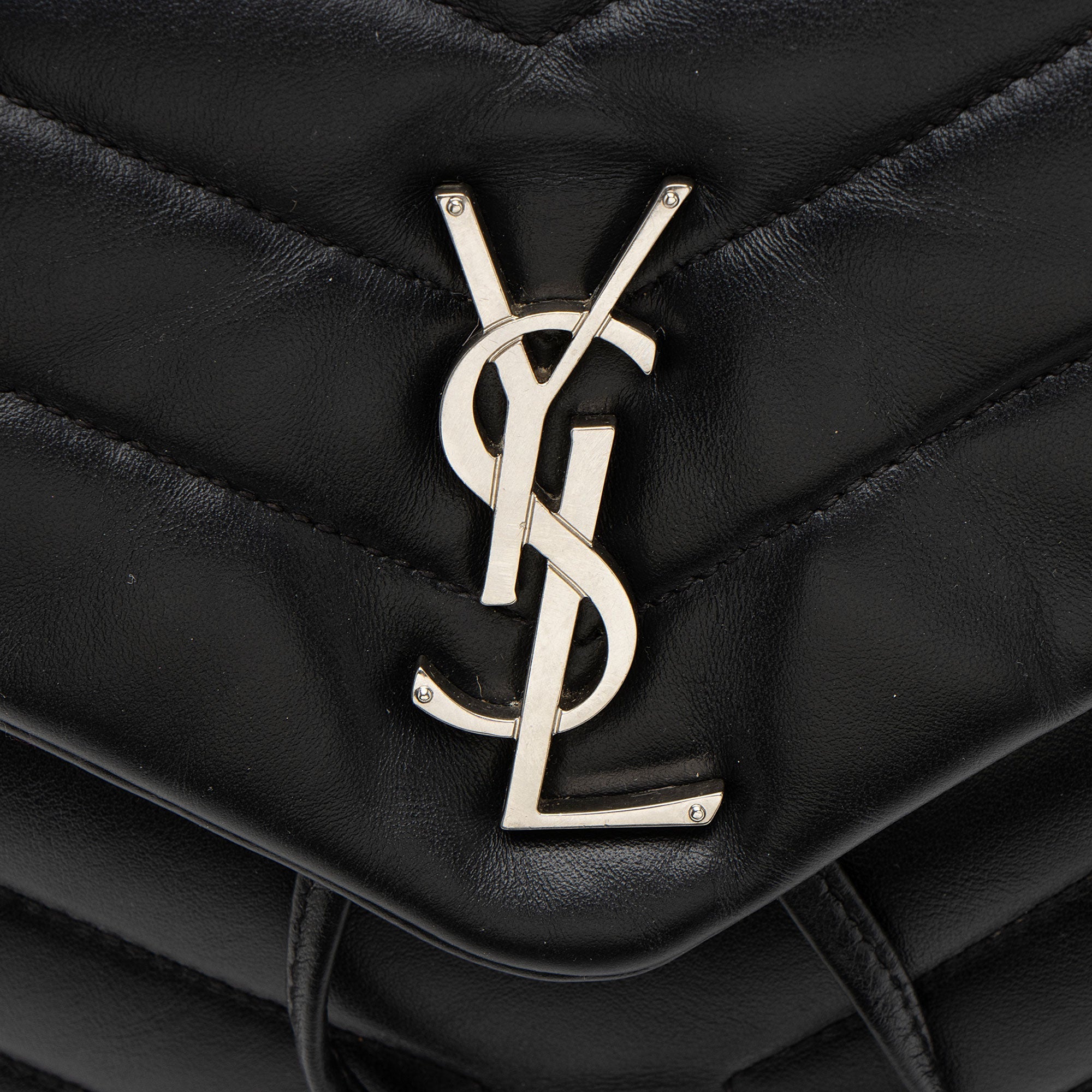 Saint Laurent Matelasse Calfskin Monogram LouLou Small Backpack