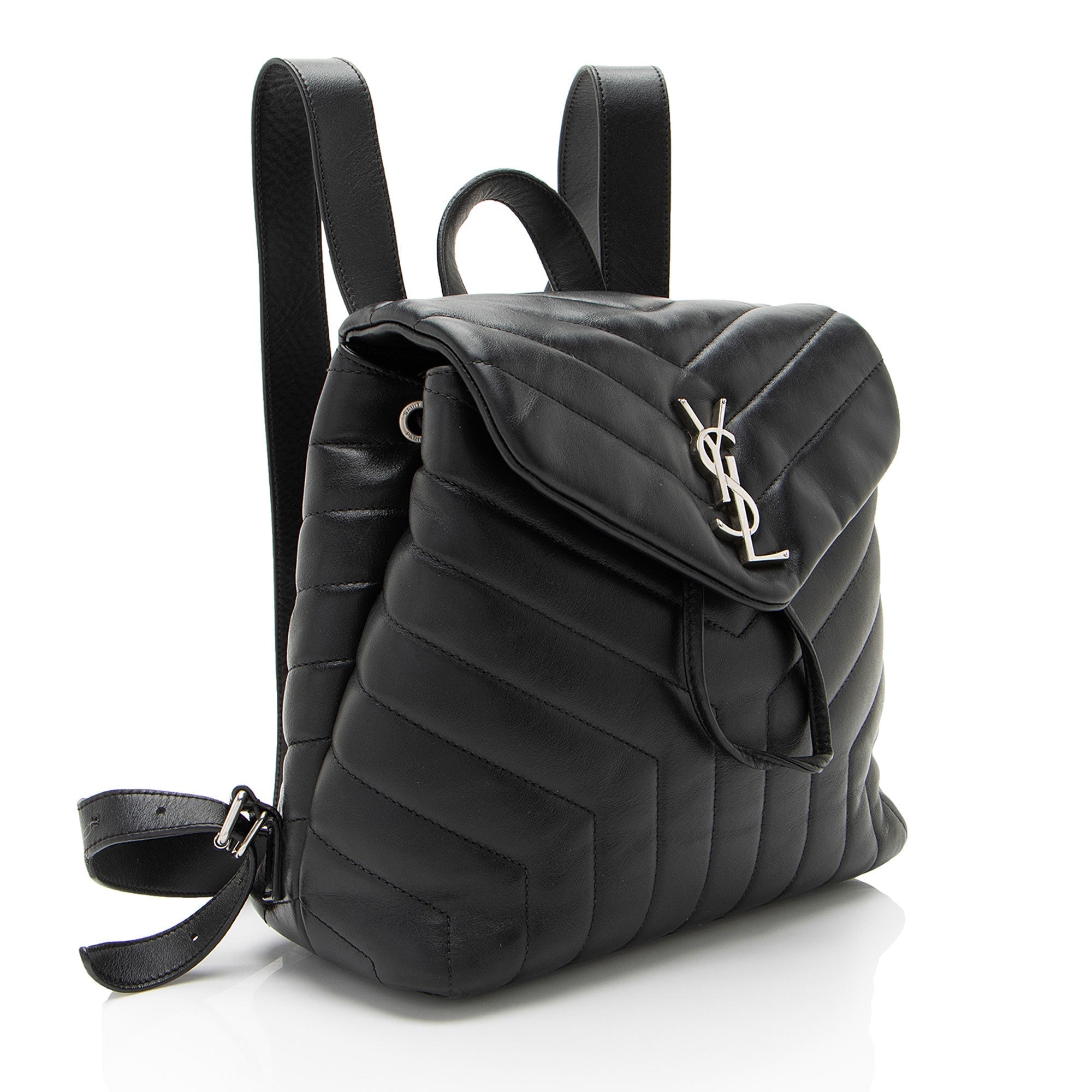 Saint Laurent Matelasse Calfskin Monogram LouLou Small Backpack