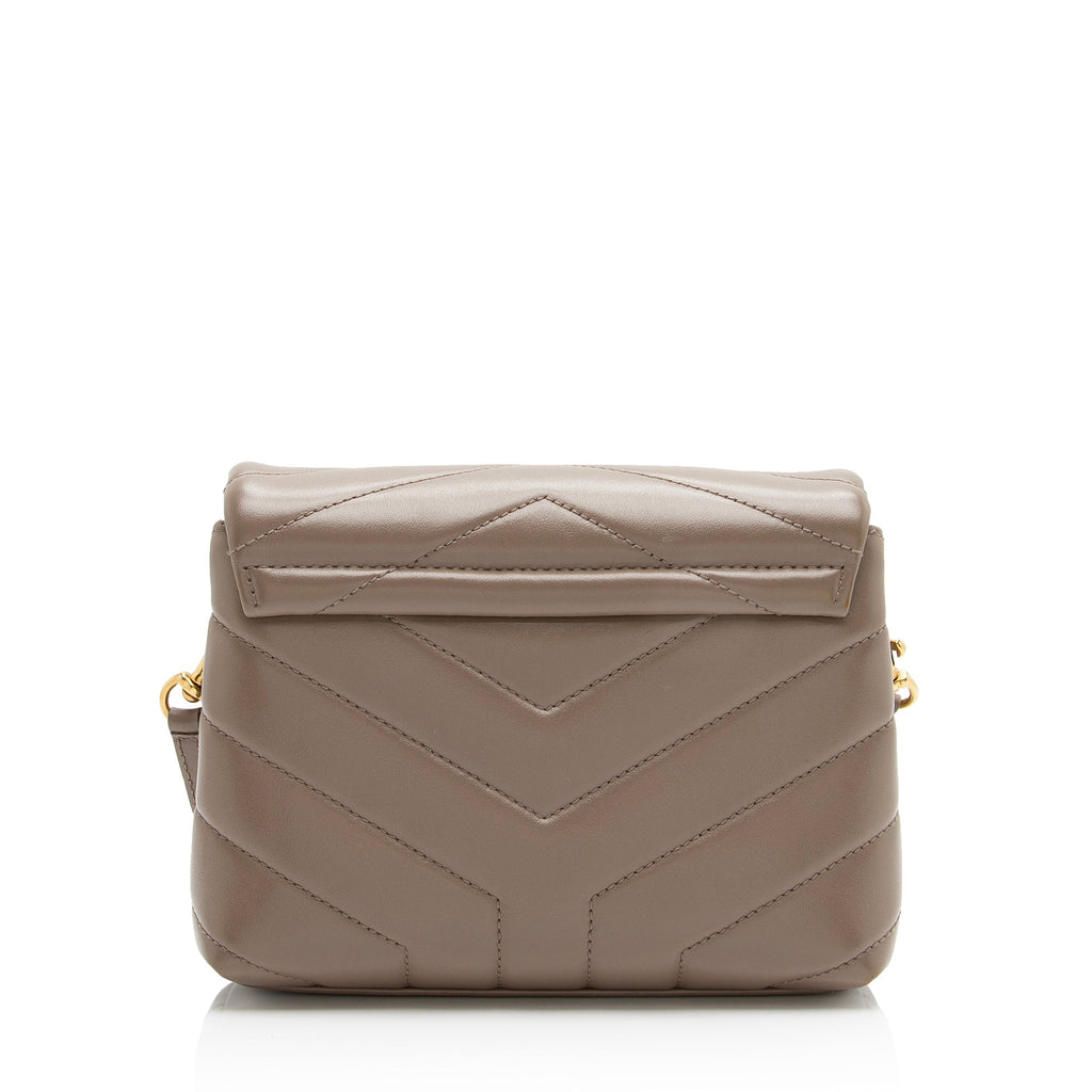 Saint Laurent Matelasse Calfskin Monogram LouLou Toy Crossbody Bag (SHF-23329)