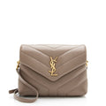 Saint Laurent Matelasse Calfskin Monogram LouLou Toy Crossbody Bag (SHF-23329)