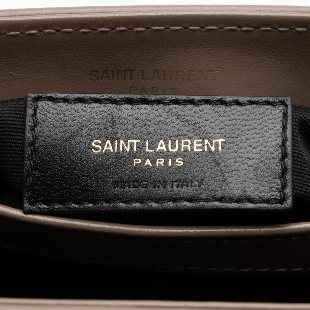 Saint Laurent Matelasse Calfskin Monogram LouLou Toy Crossbody Bag (SHF-23329)