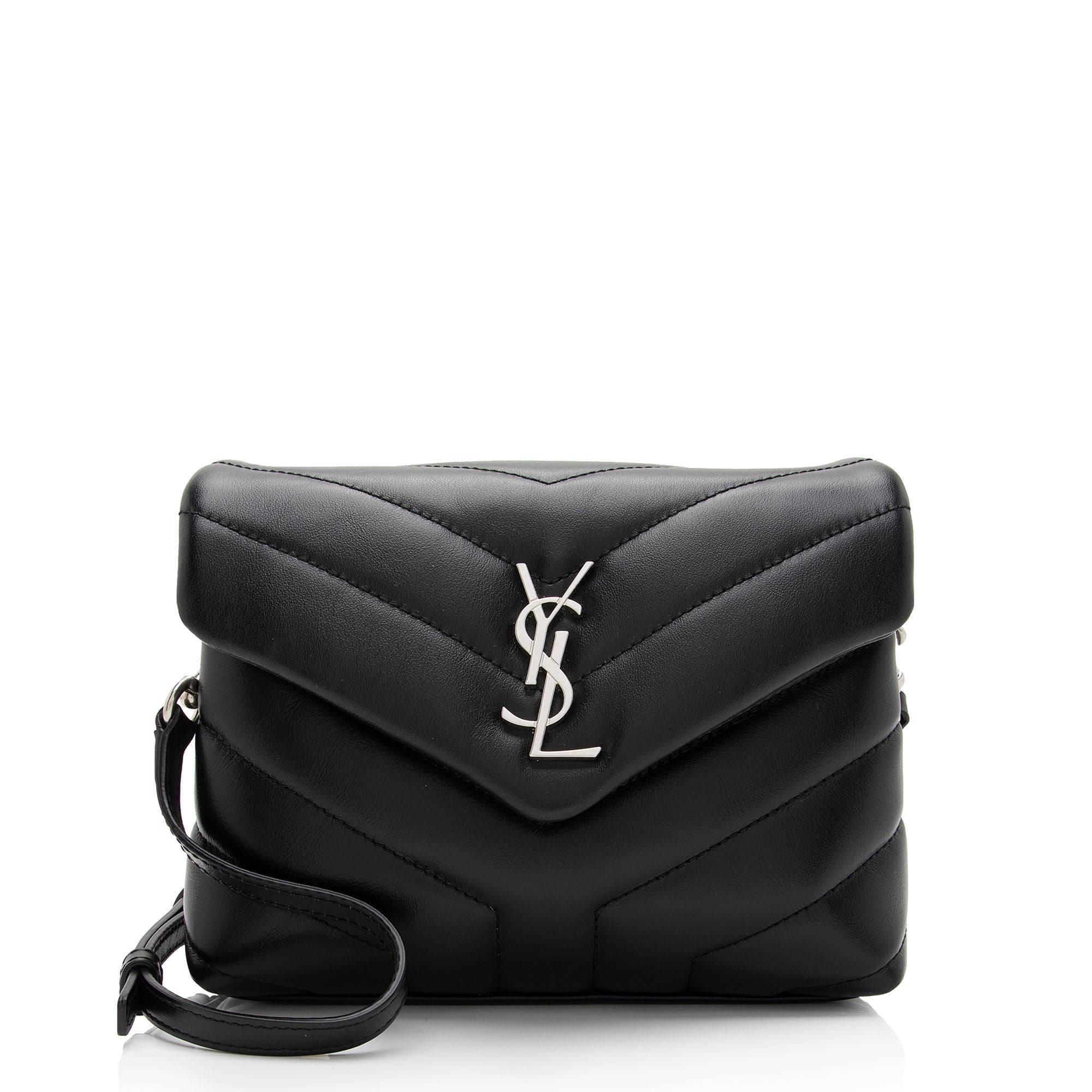 Saint Laurent Matelasse Calfskin Monogram LouLou Toy Crossbody Bag (SHF-tGwfOp)