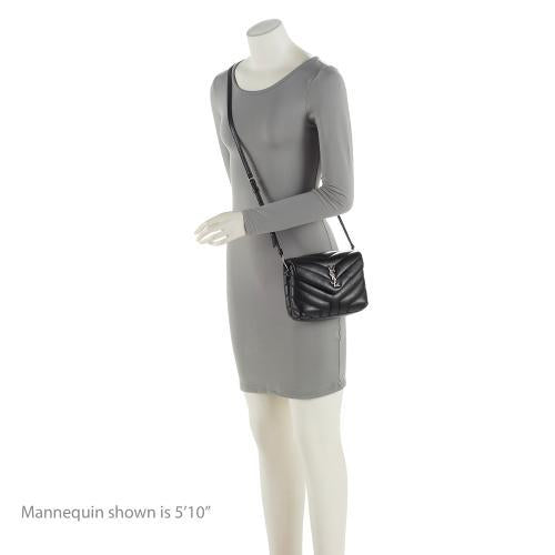 Saint Laurent Matelasse Calfskin Monogram LouLou Toy Crossbody Bag (SHF-tGwfOp)