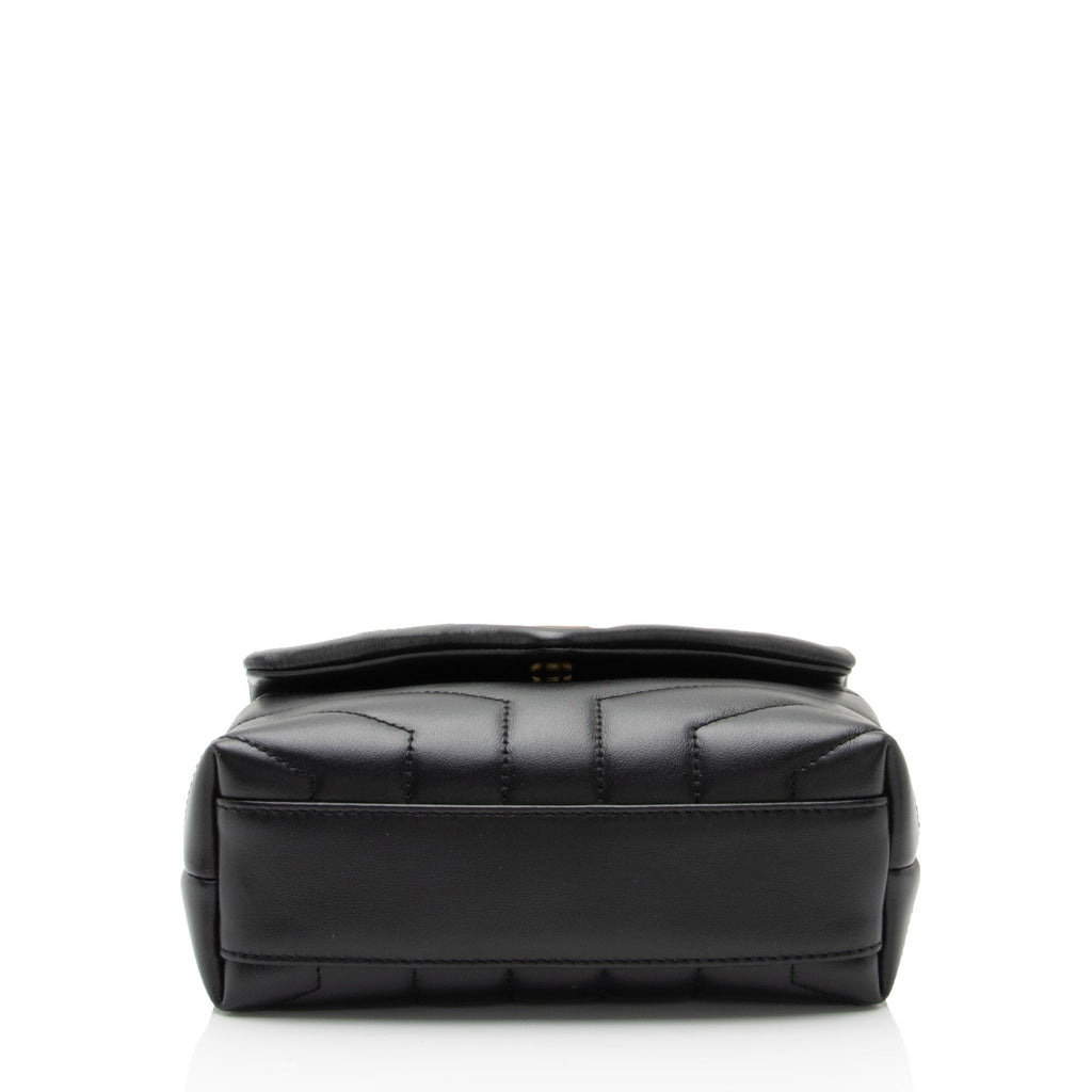 Saint Laurent Matelasse Calfskin Monogram LouLou Toy Crossbody Bag (SHF-4hU5Ge)