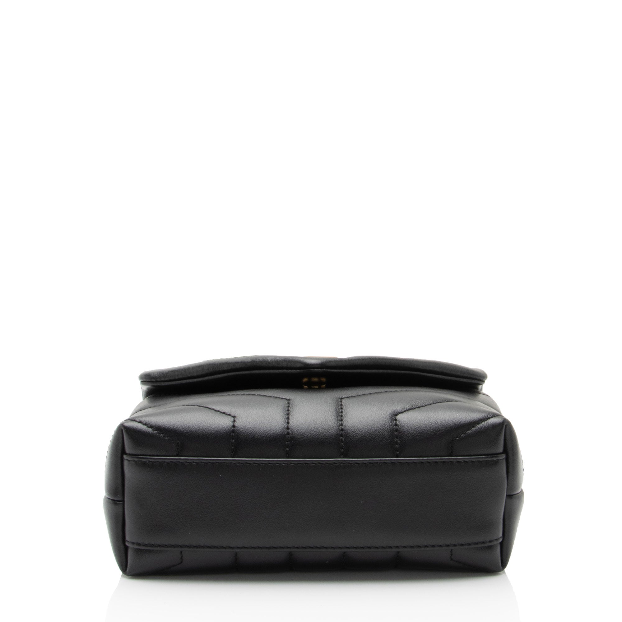 Saint Laurent Matelasse Calfskin Monogram LouLou Toy Crossbody Bag (SHF-4hU5Ge)