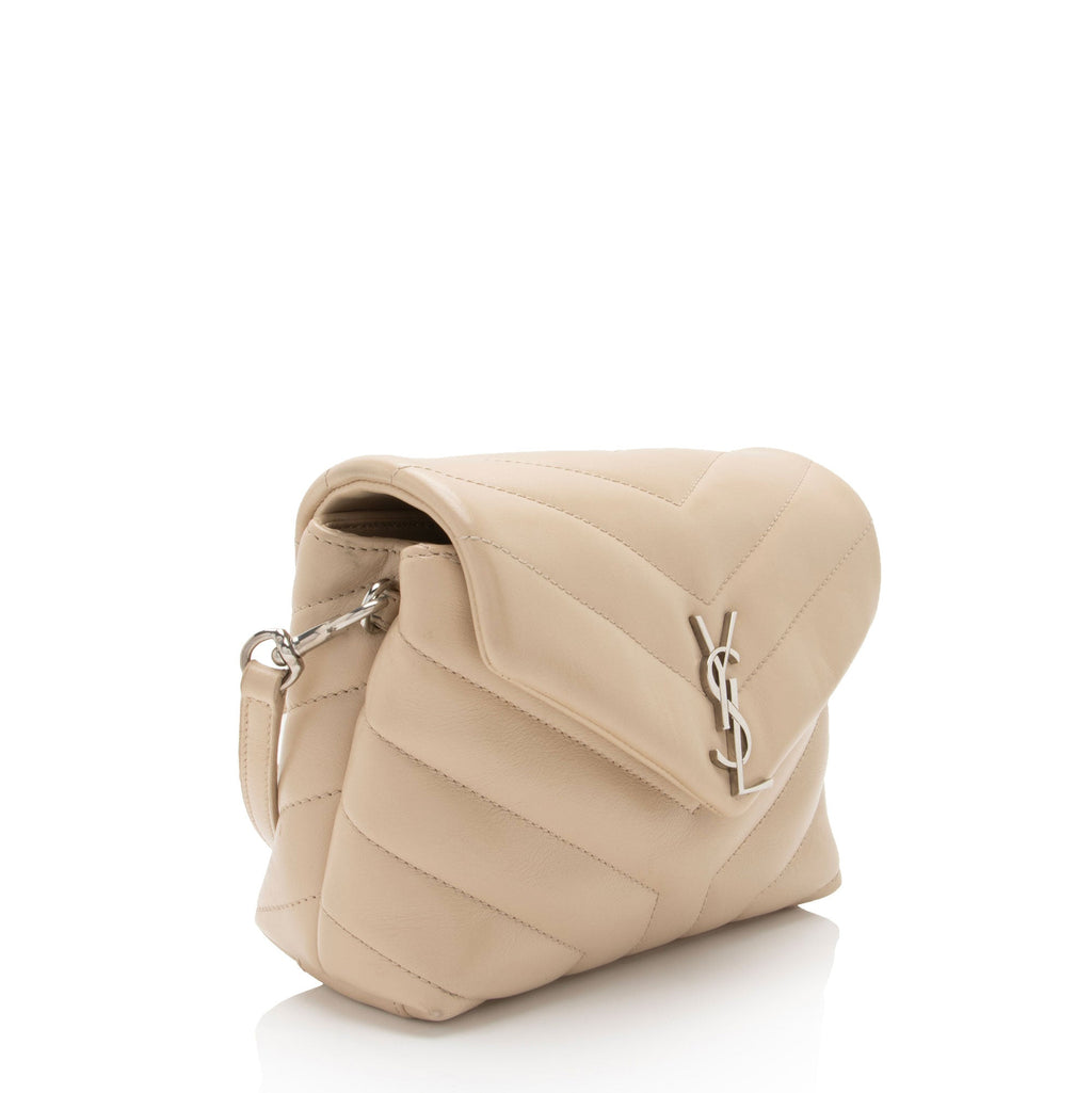 Saint Laurent Matelasse Calfskin Monogram LouLou Toy Crossbody (SHF-arg7wt)